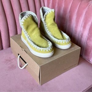Mou Boots Mustard Yellow